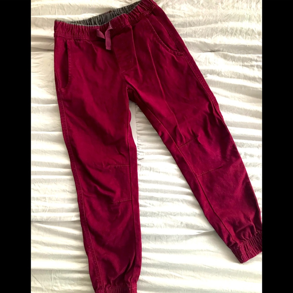 Boys jogger-burgundy/wine color